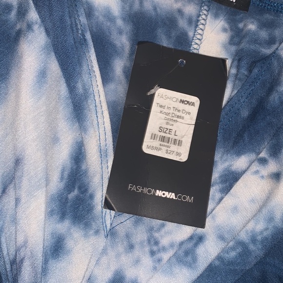 Fashion Nova Tied In The Dye Knot Dress - Picture 3 of 3